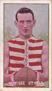 1905-06 Sniders & Abrahams Standard Cigarettes Series B - VFL #NNO Billy McGee Front